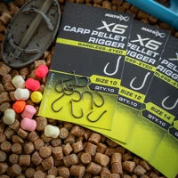 Matrix X6 Carp Pellet Rigger Barbless Eyed Hooks